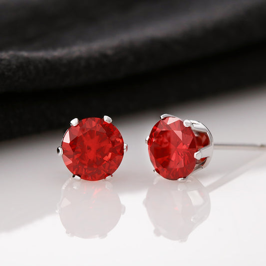Jewelry - Red Cubic Zirconia Earrings