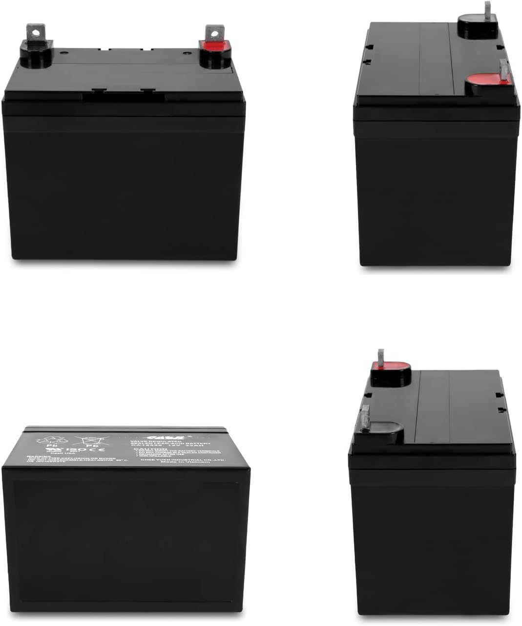 Battery - Casil 12V 33Ah Replacement Battery Compatible with Hoveround MPV1 MPV2 MPV3 MPV4 MPV5 Battery Jazzy 1103 45976 UB UPS12-150MR LC-LA1233P EP33-12 PR UPS12-150MR LC-LA1233P EP33-12 PRC1235 2 Pack