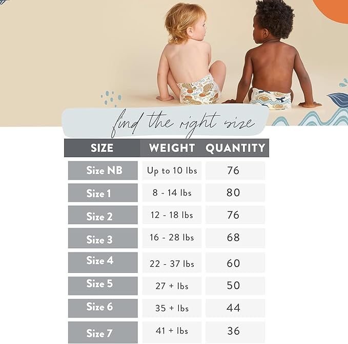 Diapers - The Honest Company Clean Conscious Diapers | Plant-Based, Sustainable | Above It All + Pandas | Club Box, Size Newborn, 76 Count