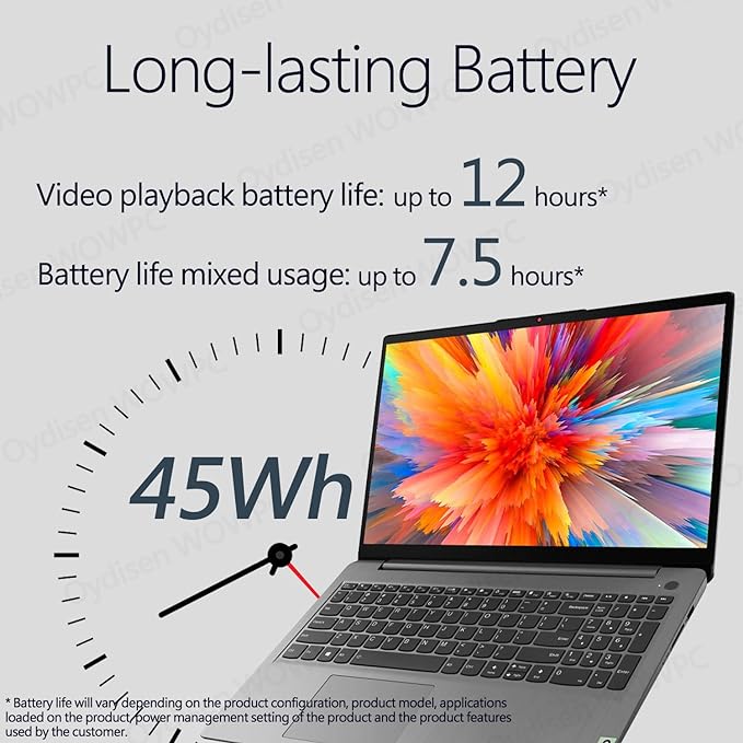 Lenovo 15.6" Touchscreen Laptop, Intel Core i5-1135G7 Processor, 20GB RAM, 1TB SSD, IdeaPad 3, 15.6 inch FHD Display, Wi-Fi 6 & Bluetooth 5, Long Battery Life, Windows 11, 1 Year Microsoft 365