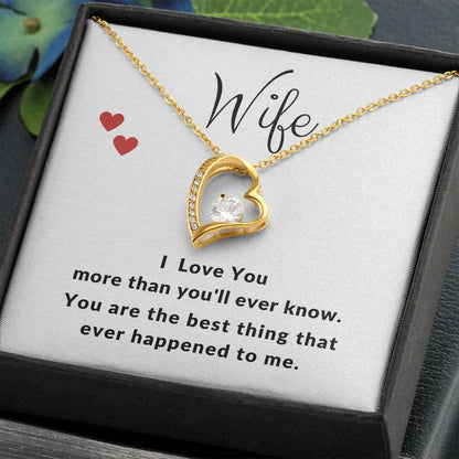 Jewelry - WIFE - I LOVE YOU MORE  - Diamond in Heart